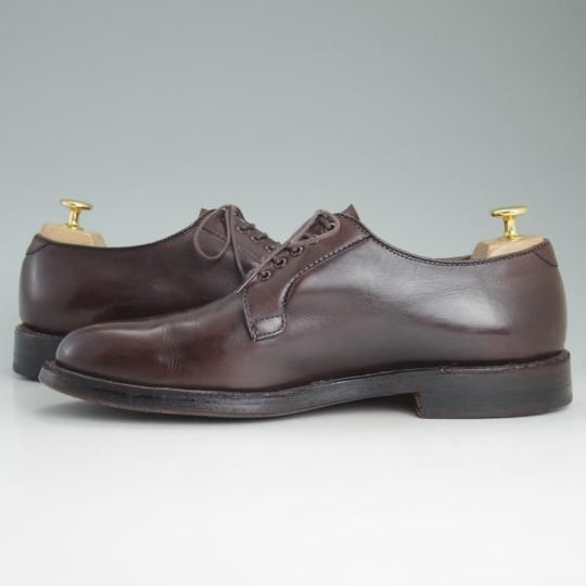 美品★オールデン 9D【★ブルックスブラザーズ別注/Brooks Brothers】バリーラスト/プレーントゥ/茶/00070/カーフ/Alden★c807
