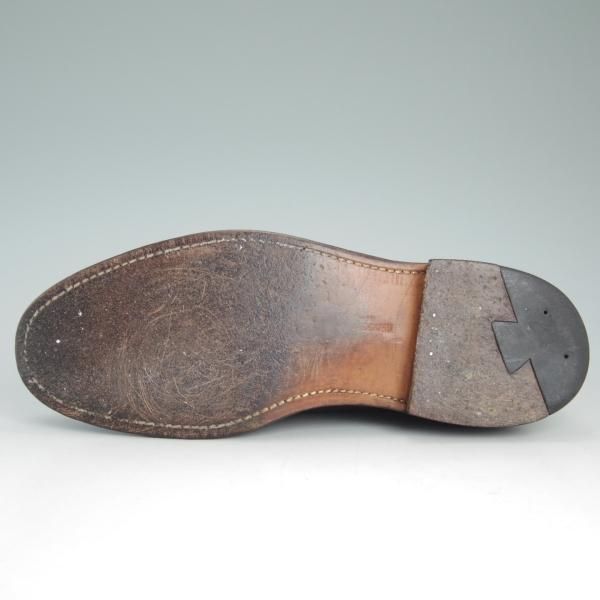 美品★オールデン 9D【★ブルックスブラザーズ別注/Brooks Brothers】バリーラスト/プレーントゥ/茶/00070/カーフ/Alden★c807