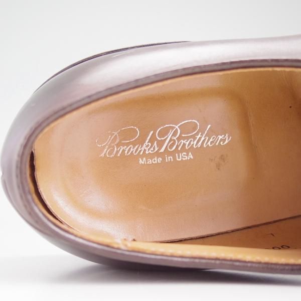 美品★オールデン 9D【★ブルックスブラザーズ別注/Brooks Brothers】バリーラスト/プレーントゥ/茶/00070/カーフ/Alden★c807
