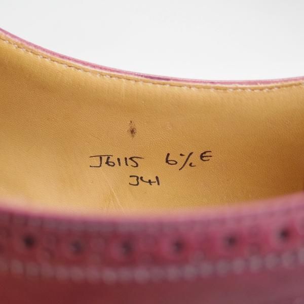 極上★クロケット&ジョーンズ 6.5E【★ポールスミスコレクション別注/Paul Smith】341ラスト/クォーターブローグ/Crockett&Jones★c811