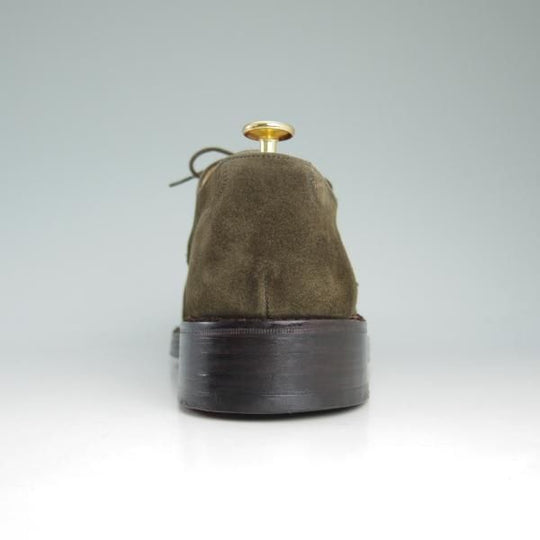 美品★(英国製)Paul Smith/テクニック社製 8F【貴重★WESTONゴルフ似寄りモデル】Uチップ/モスグリーン/スエード/ポールスミス★c816