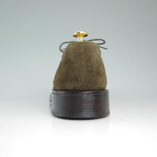 美品★(英国製)Paul Smith/テクニック社製 8F【貴重★WESTONゴルフ似寄りモデル】Uチップ/モスグリーン/スエード/ポールスミス★c816