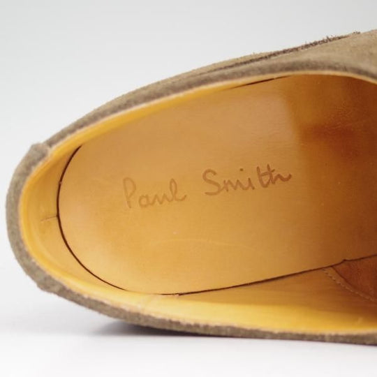 美品★(英国製)Paul Smith/テクニック社製 8F【貴重★WESTONゴルフ似寄りモデル】Uチップ/モスグリーン/スエード/ポールスミス★c816