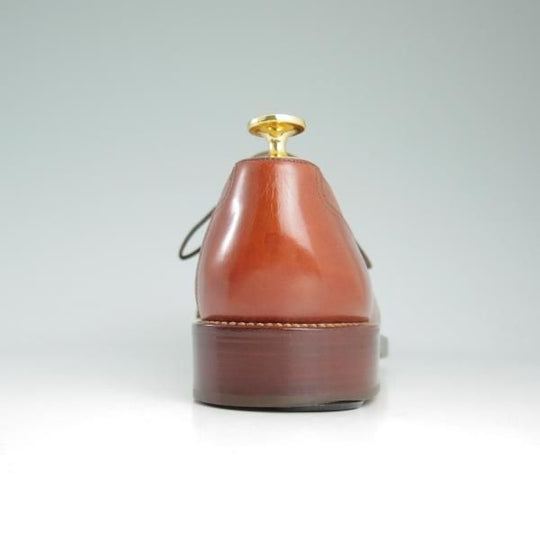 美品★(伊)シルバノ・ラッタンジ SIZE 6 【★ハンドソーンウェルテッド製法】Uチップ/茶/カーフ/Silvano Lattanzi★c817