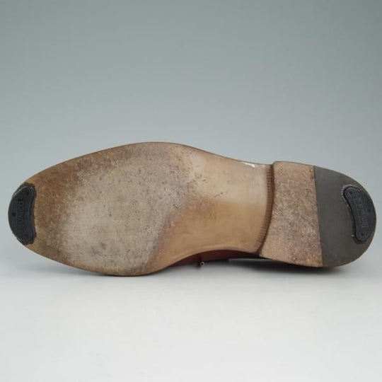 美品★(伊)シルバノ・ラッタンジ SIZE 6 【★ハンドソーンウェルテッド製法】Uチップ/茶/カーフ/Silvano Lattanzi★c817