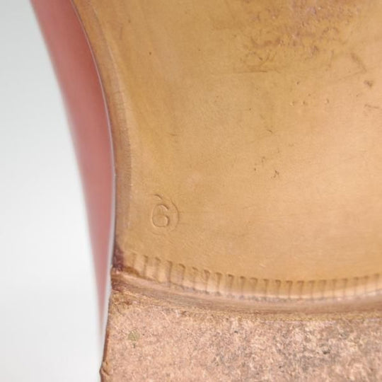 美品★(伊)シルバノ・ラッタンジ SIZE 6 【★ハンドソーンウェルテッド製法】Uチップ/茶/カーフ/Silvano Lattanzi★c817