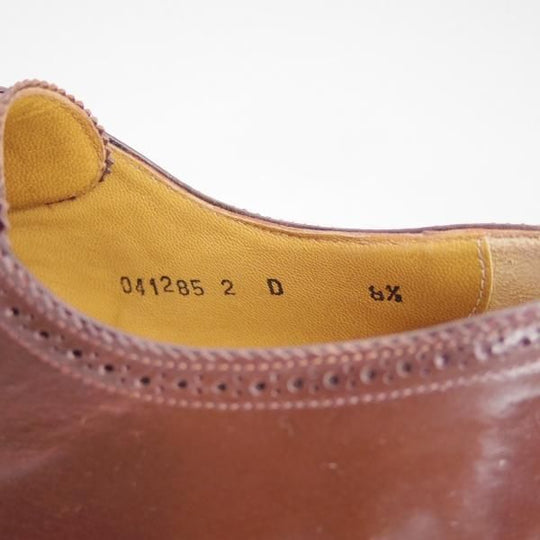 ほぼ未使用★(伊)サントーニ SIZE 8.5【★ブラックラピド製法】セミブローグ/カーフ/濃茶/ダークブラウン/SANTONI★c819
