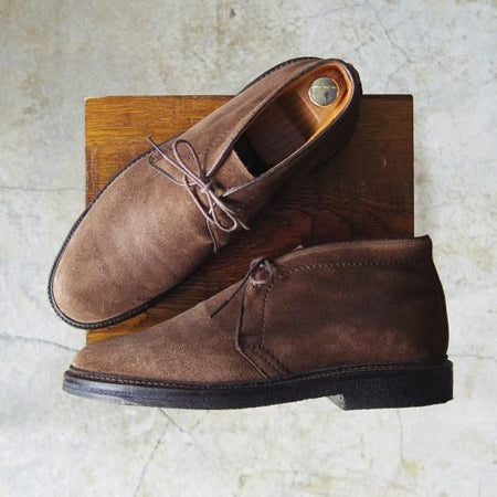極上★オールデン 8D【★ユナイテッドアローズ別注/UNITED ARROWS】バリーラスト/1379/チャッカブーツ/スエード/茶/Alden★c824