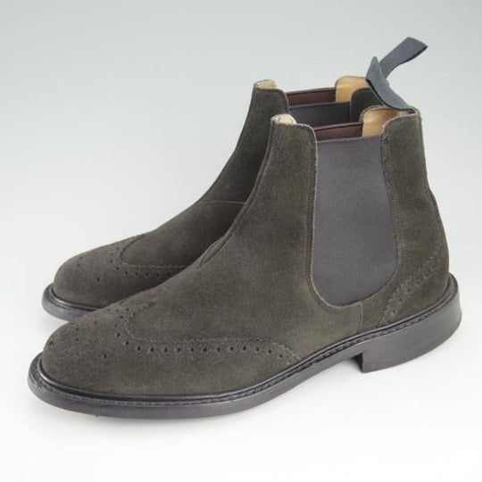 極美品★チャーチ 65G/UK6.5【★サイドゴアブーツ/CRANSLEY 2】103ラスト/スエード/ダイナイトソール/5都市ロゴ/Church's★c825