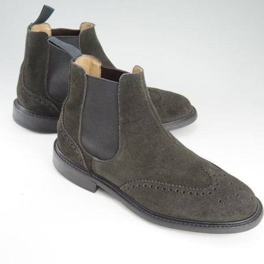 極美品★チャーチ 65G/UK6.5【★サイドゴアブーツ/CRANSLEY 2】103ラスト/スエード/ダイナイトソール/5都市ロゴ/Church's★c825