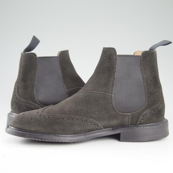 極美品★チャーチ 65G/UK6.5【★サイドゴアブーツ/CRANSLEY 2】103ラスト/スエード/ダイナイトソール/5都市ロゴ/Church's★c825