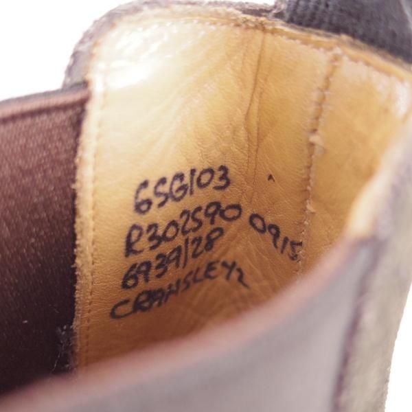 極美品★チャーチ 65G/UK6.5【★サイドゴアブーツ/CRANSLEY 2】103ラスト/スエード/ダイナイトソール/5都市ロゴ/Church's★c825