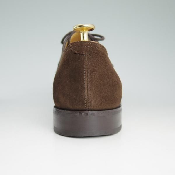 極美品★ジョンロブ 7.5D【貴重★スエードのシティ2/CITY2/7000ラスト】ストレートチップ/茶/JOHN LOBB★c830