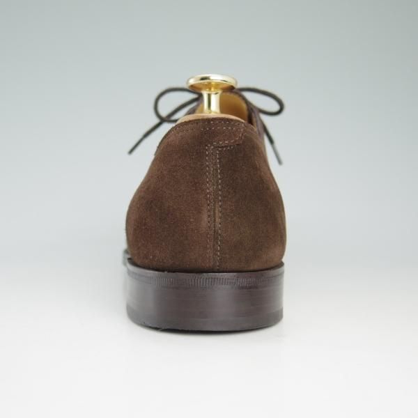 極美品★ジョンロブ 7.5D【貴重★スエードのシティ2/CITY2/7000ラスト】ストレートチップ/茶/JOHN LOBB★c830