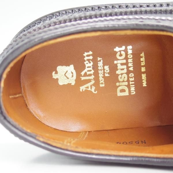 Alden ユナイテッドアローズ　ディストリクト別注　バリーラスト 極美品☆オールデン 9D【☆ユナイテッドアローズB&Y別注/バリー