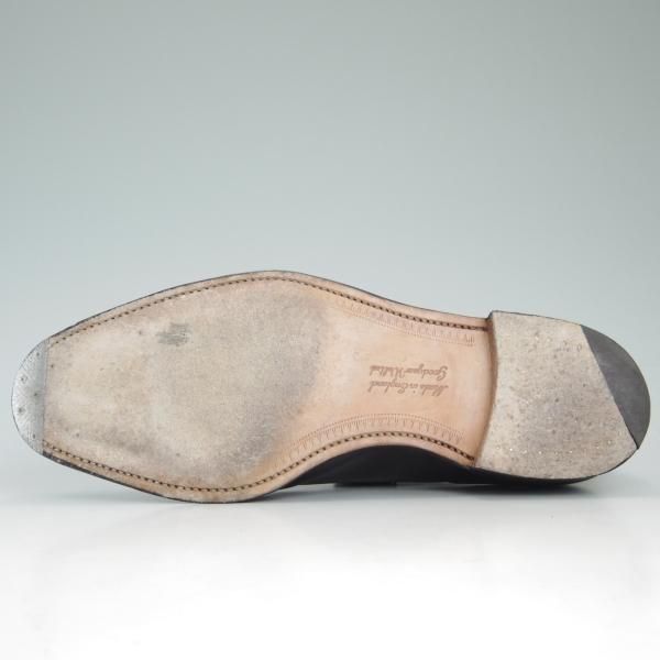 美品★(英)チーニー 8F【★Harrington/ハリントン】6184ラスト/ストレートチップ/カーフ/黒/CHEANEY★c837