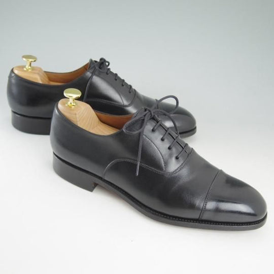 極上★(スペイン製)カルミナ SIZE 8【★グッドイヤーウェルテッド製法】594/DETROITラスト/ストレートチップ/黒/カーフ/CARMINA★c840