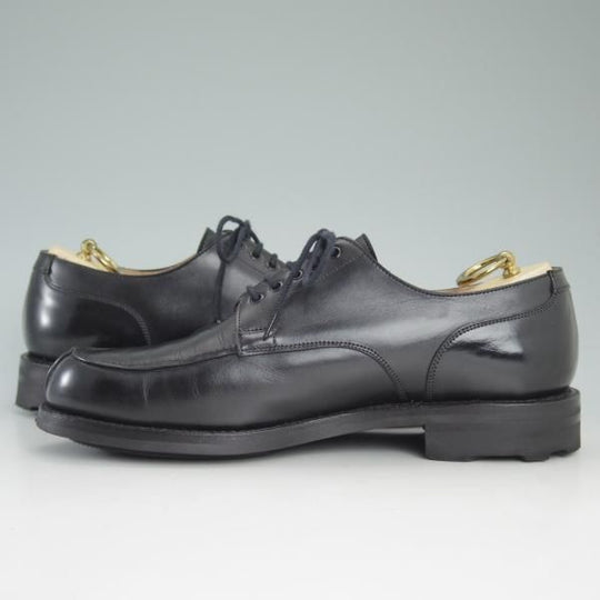 極美品★クロケット&ジョーンズ 6.5E【★リッジウェイソール仕様】WEXFORD/371ラスト/黒/カーフ/Uチップ/Crockett&Jones★c850