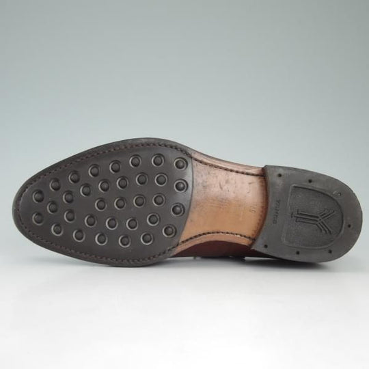 美品★(スペイン製)ヤンコ SIZE 5.5【★グッドイヤーウェルテッド製法/ヨークソール仕様】パンチドキャップトゥ/茶/カーフ/YANKO★c853
