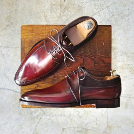 極美品★(伊)旧メッカリエロ UK6程度【定価￥156,450-★ハンドソーンウェルテッド製法】ダービーシューズ/MECCARIELLO★c860