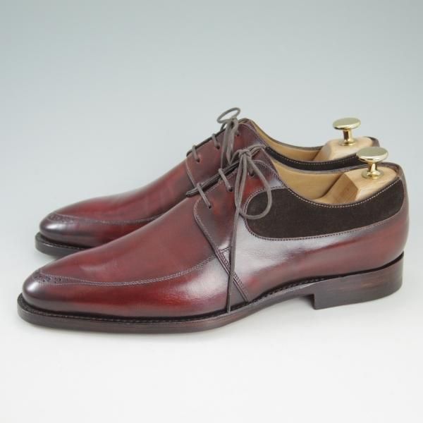 極美品★(伊)旧メッカリエロ UK6程度【定価￥156,450-★ハンドソーンウェルテッド製法】ダービーシューズ/MECCARIELLO★c860