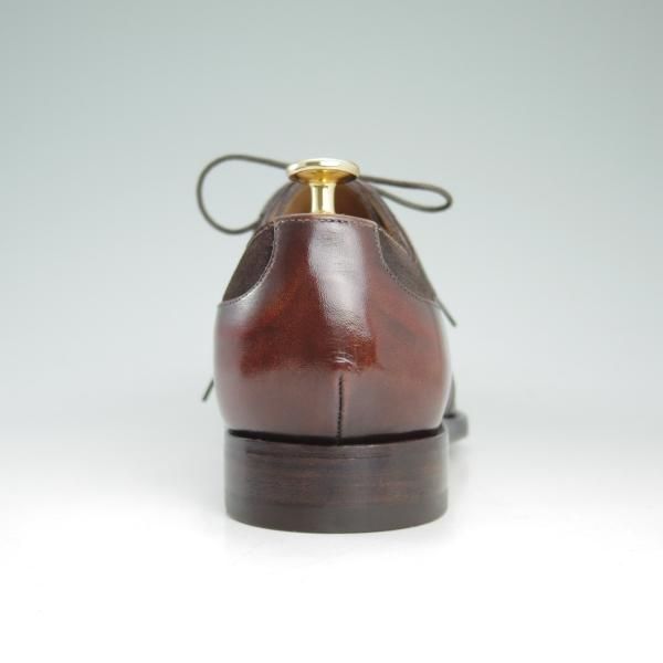 極美品★(伊)旧メッカリエロ UK6程度【定価￥156,450-★ハンドソーンウェルテッド製法】ダービーシューズ/MECCARIELLO★c860