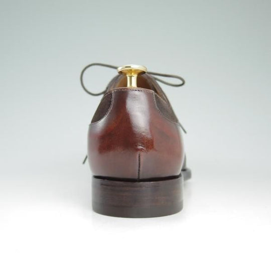 極美品★(伊)旧メッカリエロ UK6程度【定価￥156,450-★ハンドソーンウェルテッド製法】ダービーシューズ/MECCARIELLO★c860