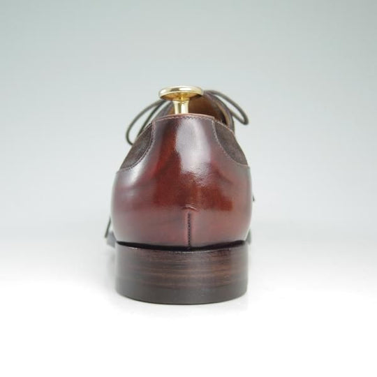 極美品★(伊)旧メッカリエロ UK6程度【定価￥156,450-★ハンドソーンウェルテッド製法】ダービーシューズ/MECCARIELLO★c860