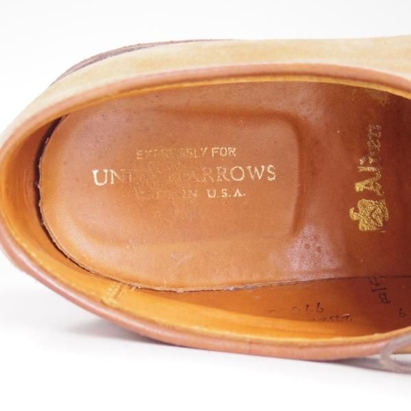 極上★オールデン 9D【★ユナイテッドアローズ別注/99088】バリーラスト/プレーントゥ/スエード/UNITED ARROWS/Alden★c862