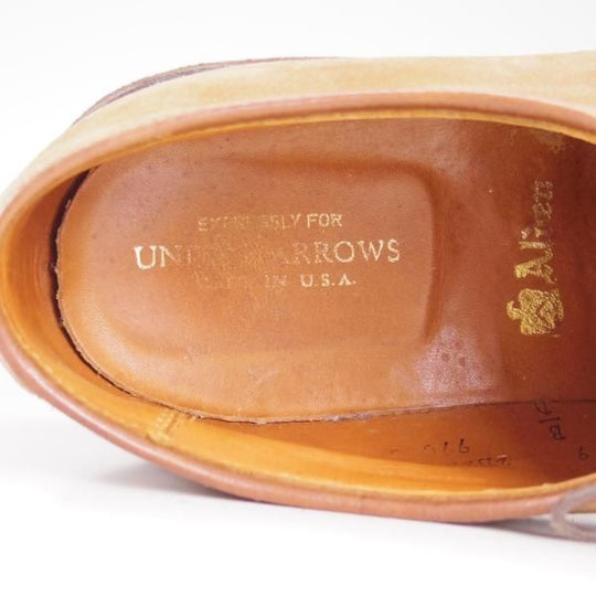 極上★オールデン 9D【★ユナイテッドアローズ別注/99088】バリーラスト/プレーントゥ/スエード/UNITED ARROWS/Alden★c862