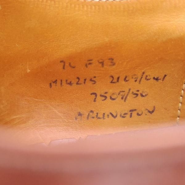 美品★チャーチ 70F/UK7【★旧チャーチ/3都市ロゴ】93ラスト/ARLINGTON/Uチップ/カーフ/Church's★c864