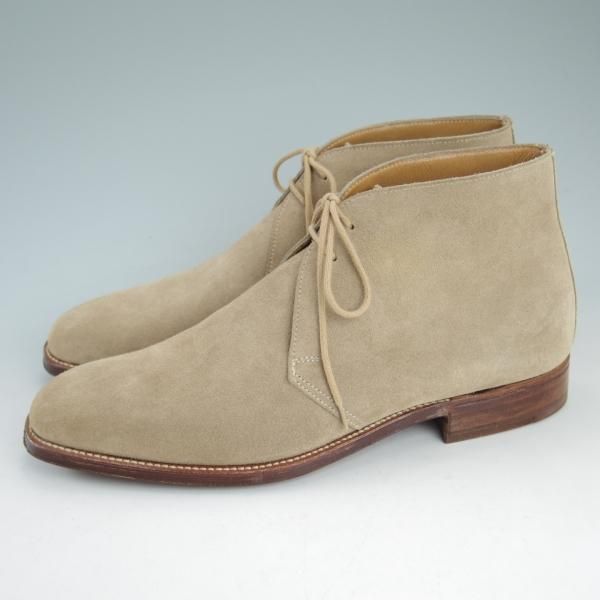 極美品★クロケット&ジョーンズ 7.5E【★バーニーズ ニューヨーク別注/WOBURN】324ラスト/チャッカブーツ/BARNEYS/Crockett&Jones★c866