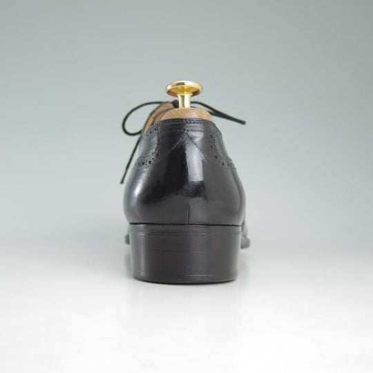 極上★(伊)アルティオリ SIZE 9.5【定価15万円以上★フルブローグ】黒/ウイングチップ/カーフ/ARTIOLI★c883