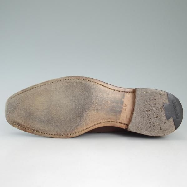 美品★チャーチ 80F/UK8【★ディプロマット/DIPLOMAT/4都市ロゴ】ネバダカーフ/WALNUT/ウォルナット/茶/セミブローグ/Church's★c884