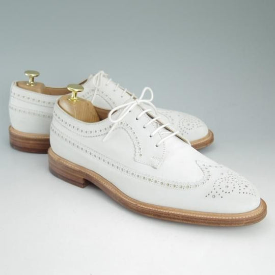 ★クロケット&ジョーンズ UK8.5/US9D【貴重★ブルックスブラザーズ/ブラックフリース別注】ロングウイング/ヌバック/Crockett&Jones★c886