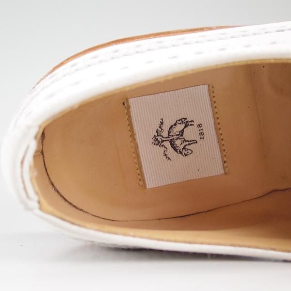 ★クロケット&ジョーンズ UK8.5/US9D【貴重★ブルックスブラザーズ/ブラックフリース別注】ロングウイング/ヌバック/Crockett&Jones★c886