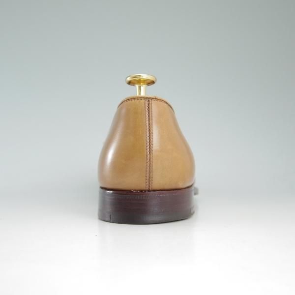 美品★ジョンロブ 6E【定価20万円程度★スキンステッチ仕様/ASHLEY/アシュレイ】4596ラスト/薄茶/コインローファー/JOHN LOBB★c888