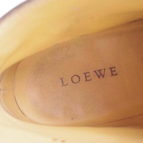 極上★(伊)ステファノビ製 SIZE 40【高額★スキンステッチ仕様/ロエベ別注/LOEWE】カーフ/黒/メンズ/靴/STEFANOBI★c890