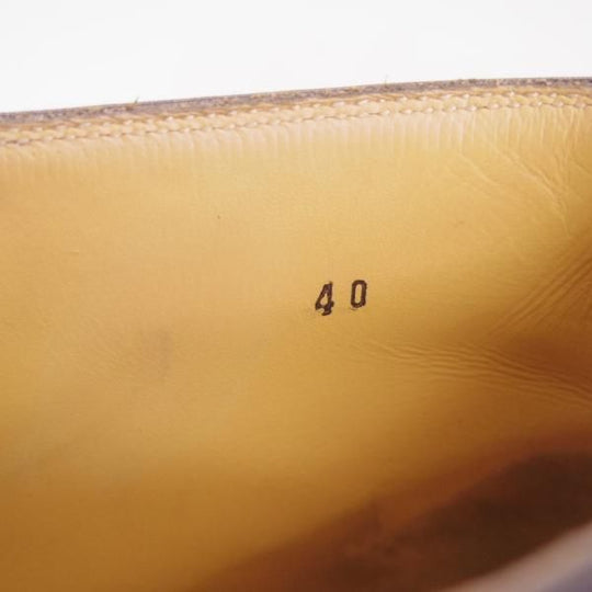 極上★(伊)ステファノビ製 SIZE 40【高額★スキンステッチ仕様/ロエベ別注/LOEWE】カーフ/黒/メンズ/靴/STEFANOBI★c890