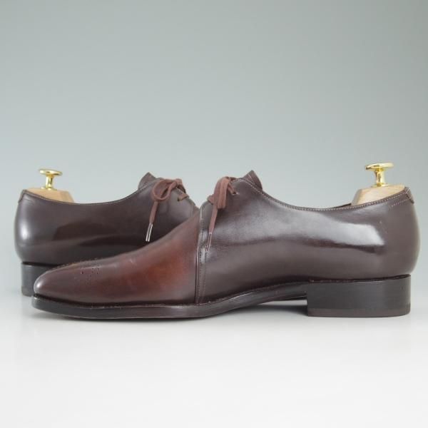 極上★42ndロイヤルハイランド SIZE 7.5【高級★EXCLUSIVE ライン/プレーントゥ】茶/ex808/カーフ/42ND ROYAL HIGHLAND★c892
