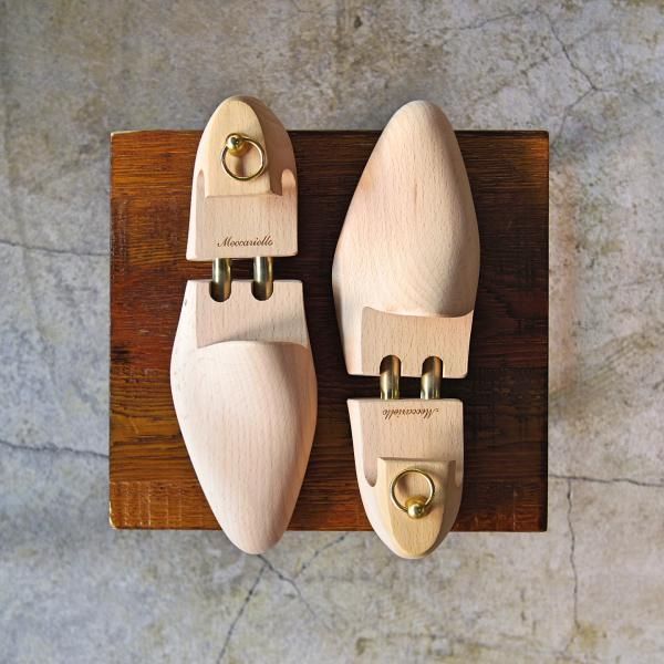 美品★(伊)メッカリエロ UK6程度【貴重★旧時代の純正シューツリー】木製シューキーパー/mens/メンズ/MECCARIELLO★c895