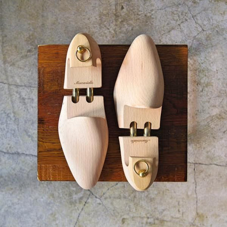 美品★(伊)メッカリエロ UK6程度【貴重★旧時代の純正シューツリー】木製シューキーパー/mens/メンズ/MECCARIELLO★c895