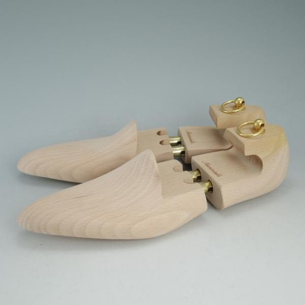 美品★(伊)メッカリエロ UK6程度【貴重★旧時代の純正シューツリー】木製シューキーパー/mens/メンズ/MECCARIELLO★c895