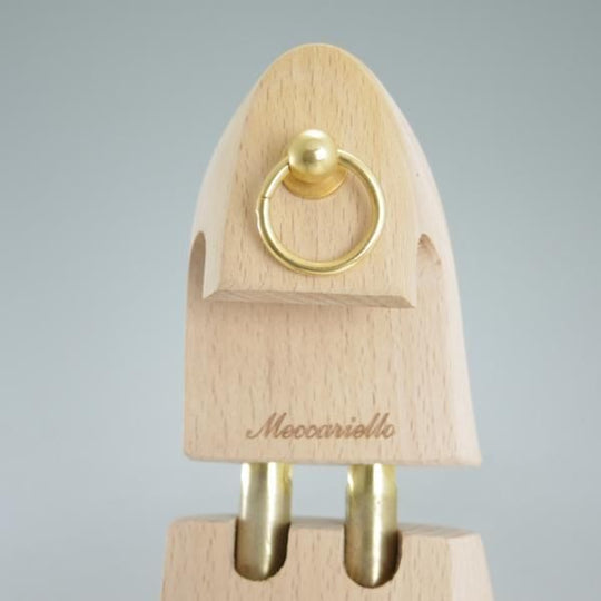 美品★(伊)メッカリエロ UK6程度【貴重★旧時代の純正シューツリー】木製シューキーパー/mens/メンズ/MECCARIELLO★c895