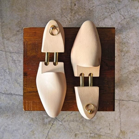 美品★(伊)メッカリエロ UK6程度【貴重★旧時代の純正シューツリー】木製シューキーパー/mens/メンズ/MECCARIELLO★c896