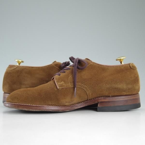 ALDEN スエードプレーントウダービー モディファイドラスト オールデン N6438 P-TOE NICKEL EYELET スエード TAN