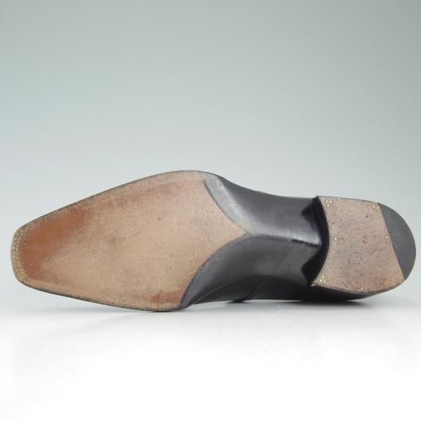 ★(英)ガジアーノ&ガーリング UK5.5程度【高級★ビスポーク商品】モンクストラップ/カーフ/黒/GAZIANO&GIRLING★c905