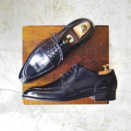 美品★(英)ガジアーノ&ガーリング UK5.5程度【時価70万円★ビスポーク品/スキンステッチ仕様/Uチップ】カーフ/GAZIANO&GIRLING★c906