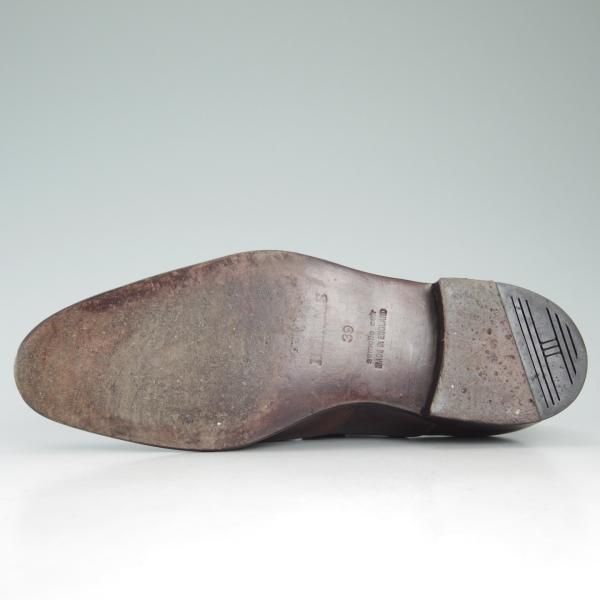 極美品★ジョンロブ製 SIZE 39/UK5.5程度【貴重★エルメス別注/HERMES】H103/フルブローグ/ミュージアムカーフ/JOHN LOBB★c907