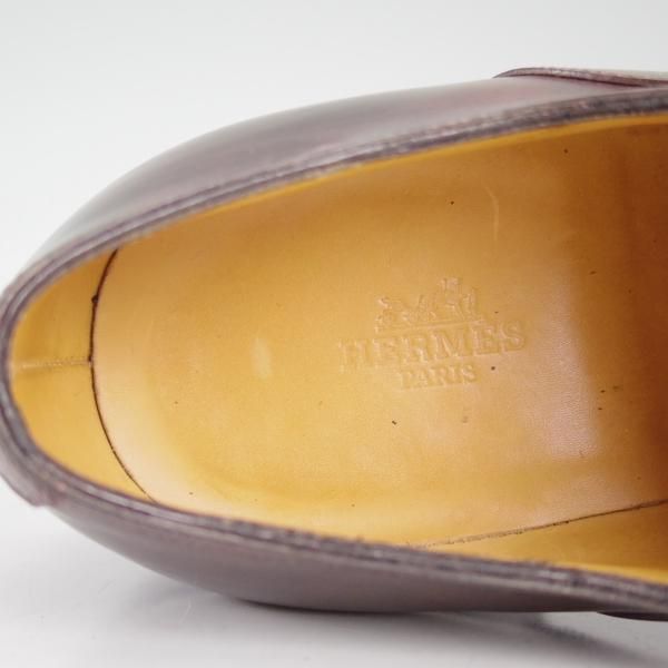 極美品★ジョンロブ製 SIZE 39/UK5.5程度【貴重★エルメス別注/HERMES】H103/フルブローグ/ミュージアムカーフ/JOHN LOBB★c907